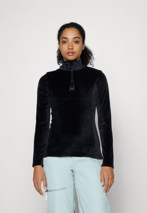 1/2 ZIP - Flísová bunda - black