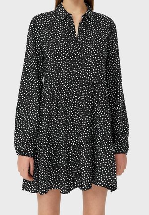 Stradivarius Košilové šaty - black