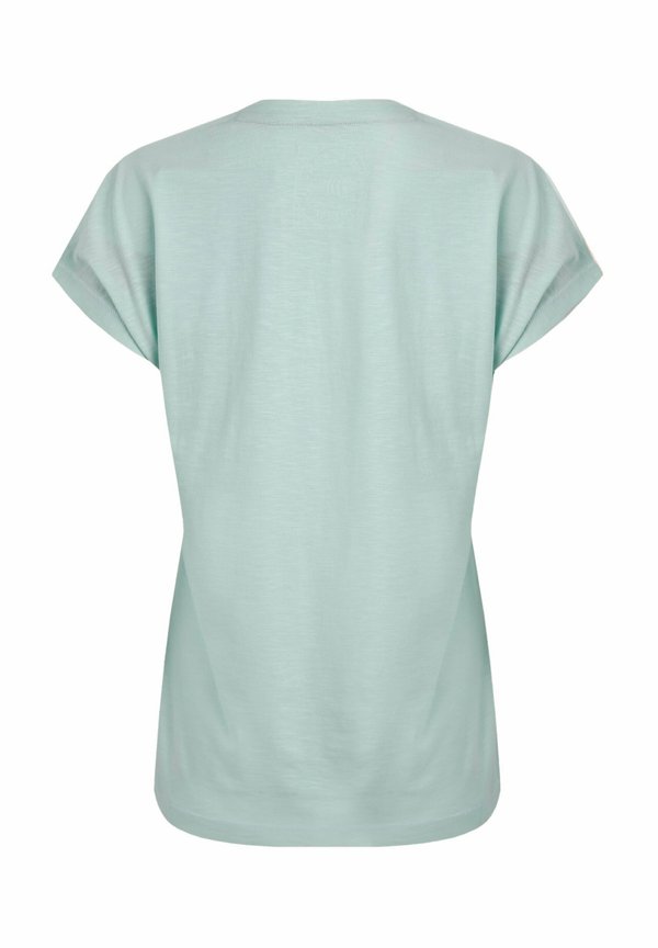 ADVENTURE AWAITS FRONT - Print T-shirt - seafoam2