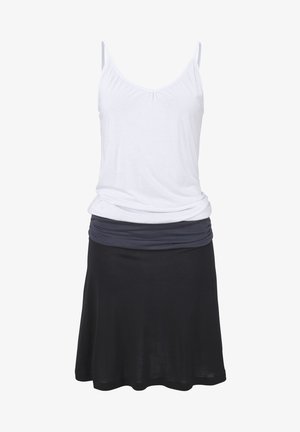 Beach Time, Jerseykleid - schwarz-grau
