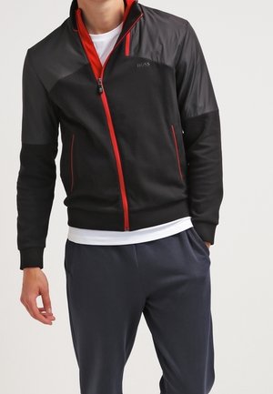 Sweater met rits - black
