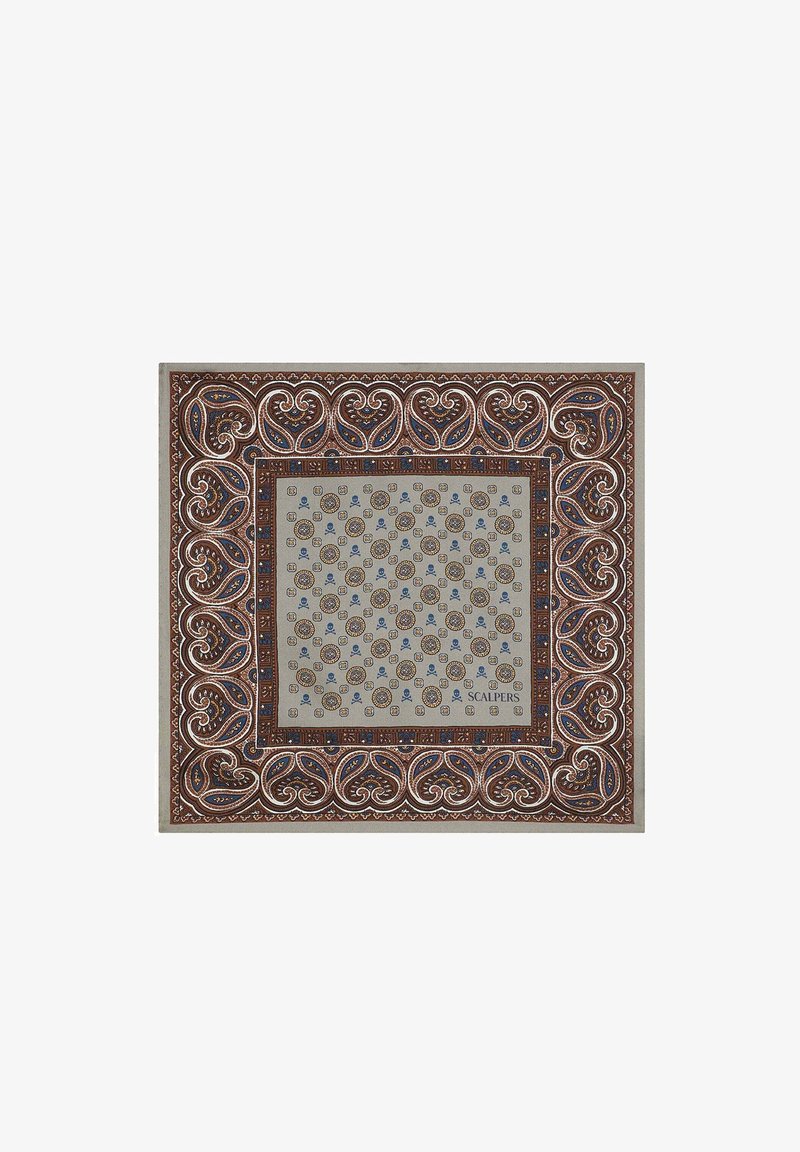 Scalpers SKULL POOL POCHETTE - Foulard - khaki
