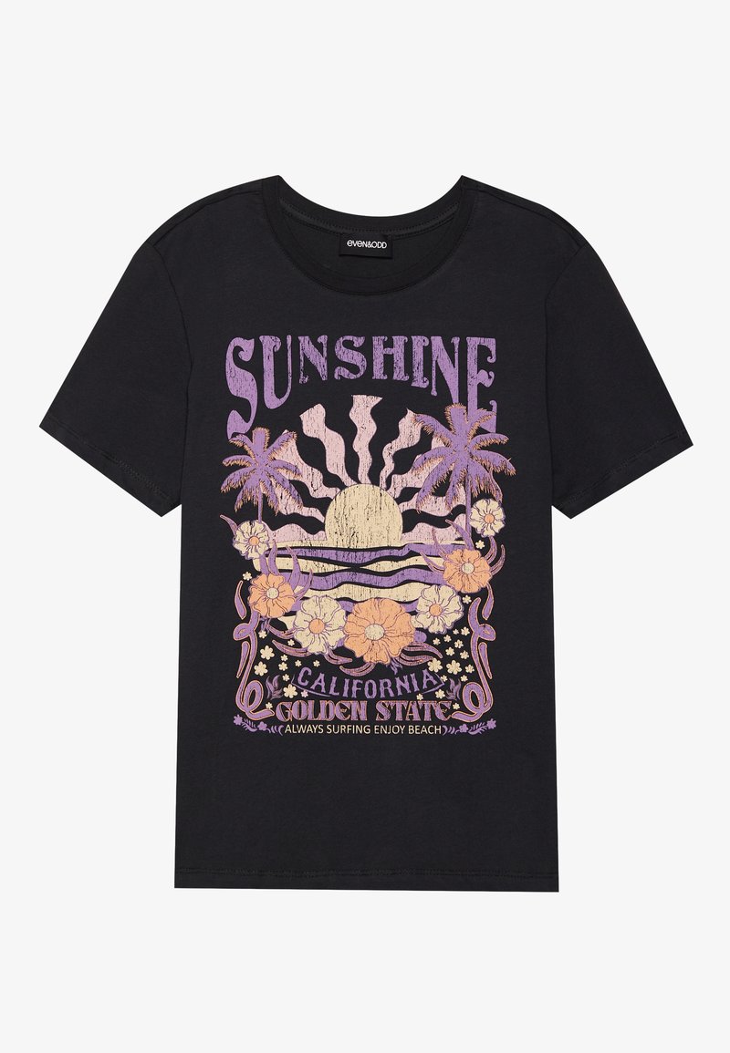 Even&Odd T-shirt print zwart