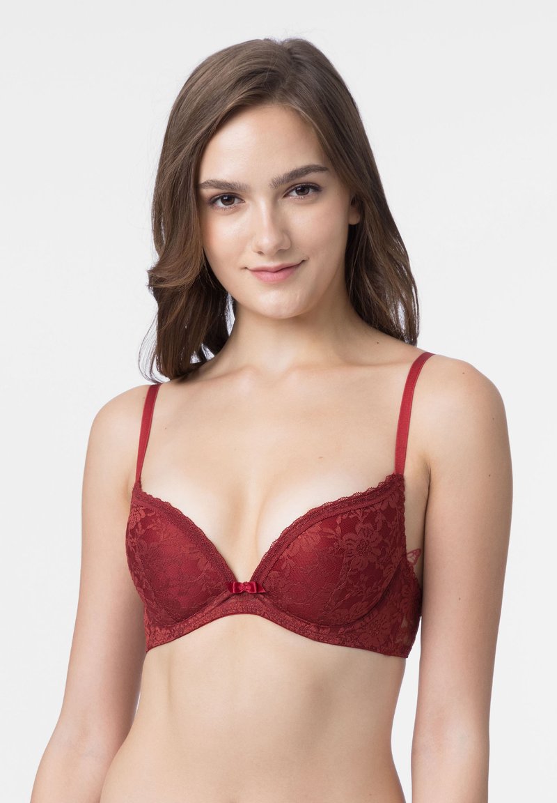 DORINA SONIA Pushup bra red/black/black Zalando.de