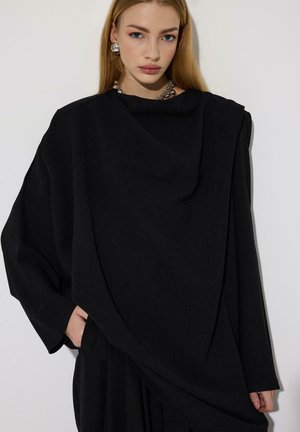 ASYMMETRIC DRAPED  - Tunika - black
