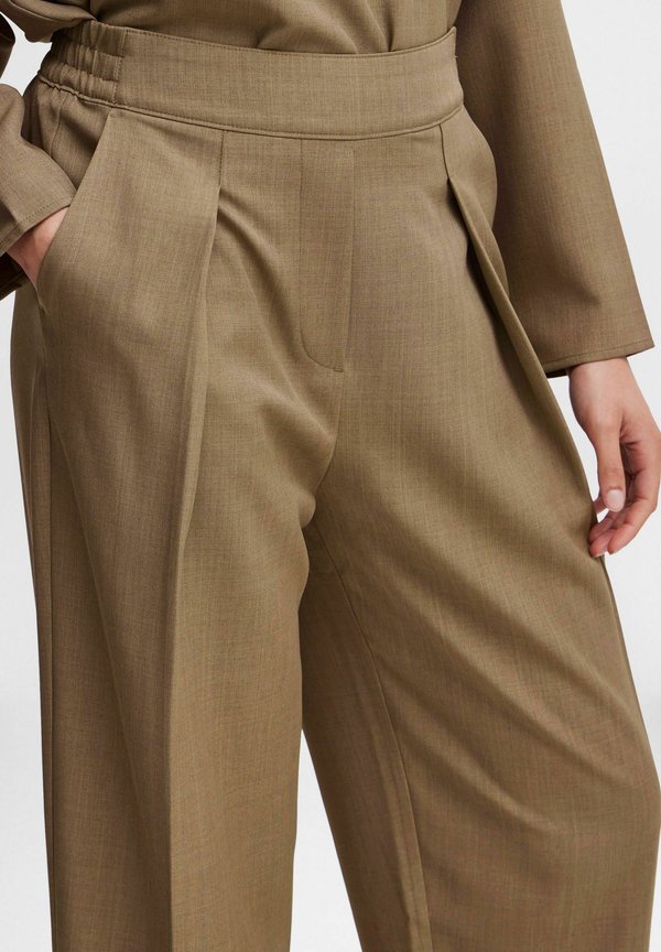 BYMMMIDDE BARREL - Trousers - walnut melange4