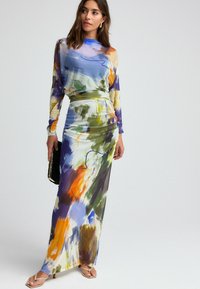 Next BATWING SLEEVE  - Maxi šaty - blue multi abstract print