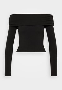 ONLLIVE LOVE OFF SHOULDER - Tops ar garām piedurknēm - black
