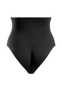 Hoogwaardige zwarte shapewear van soepel, rekbaar materiaal. Vormaanpassend ontwerp met naadloze randen voor een slanke silhouet.