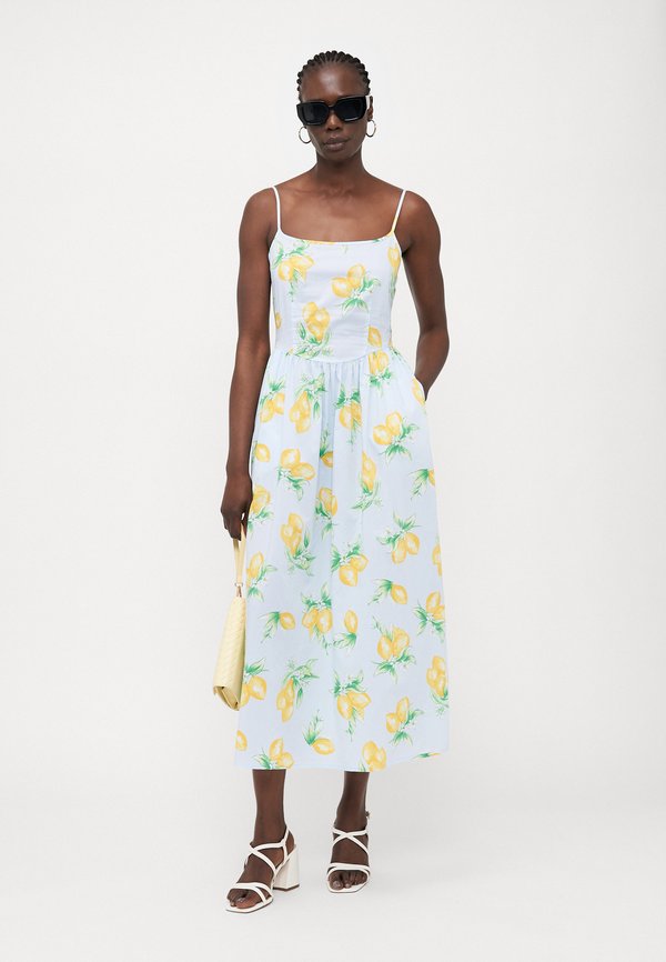 SCOOP NECK DIPPED WAIST MIDI - Day dress3