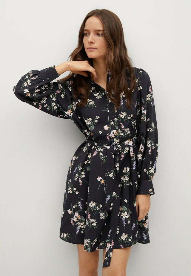 NOELA - Blusenkleid - black