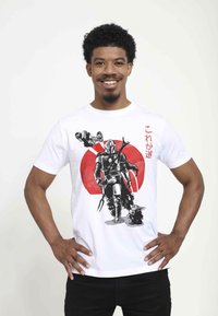 Henry Tiger STAR WARS: THE MANDALORIAN MANDOLORIAN SUMI INK UNISEX - T-shirts print - white
