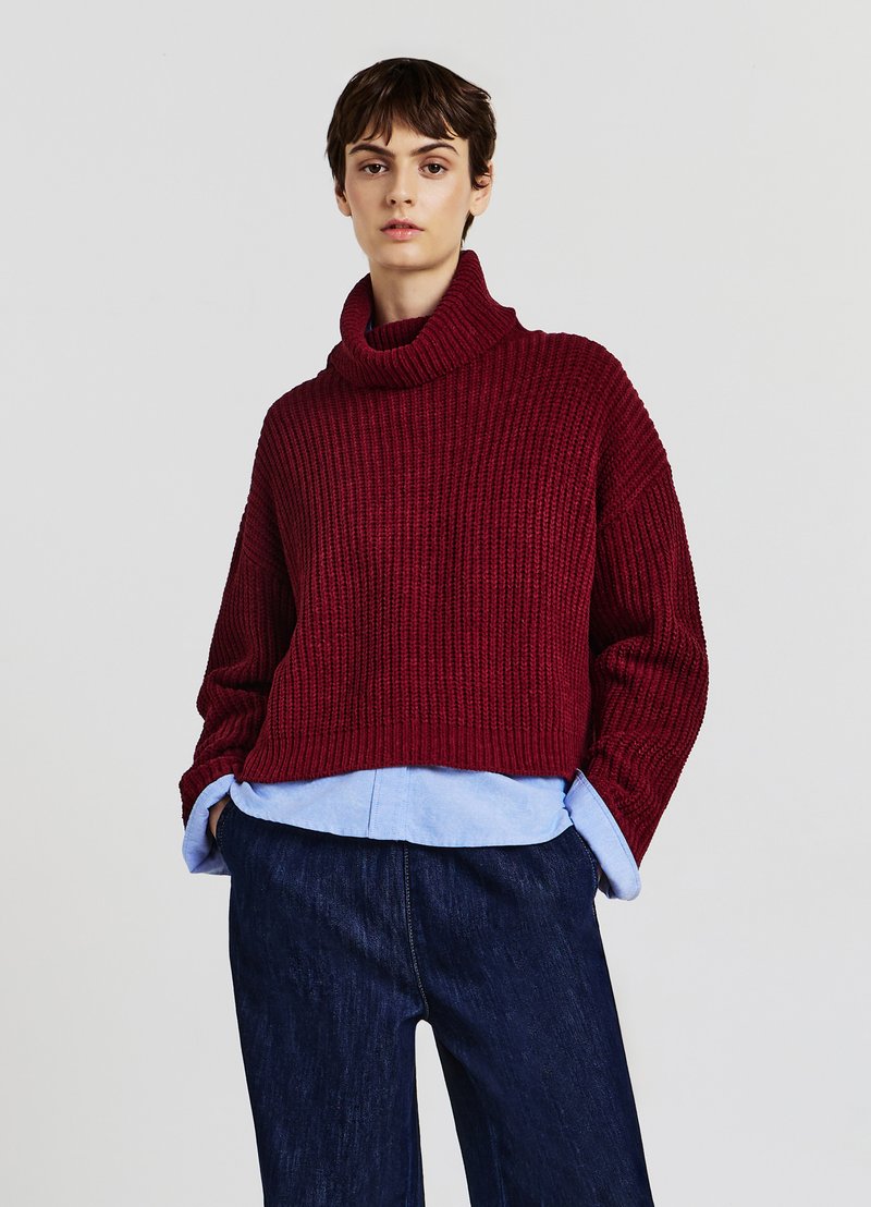 Calliope DOLCEVITA TINTA UNITA - Maglione - bordeaux chiaro