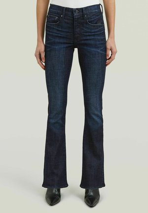 G-STAR, 3301 FLARE JEANS - Flared Jeans - worn in chopper