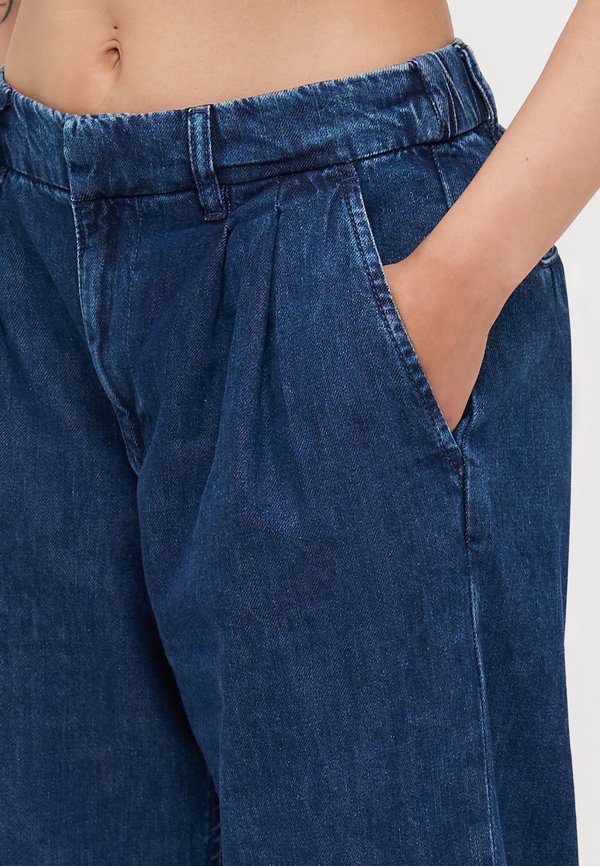 TROUSER FRAMPTON - Wide Leg - dark indigo3