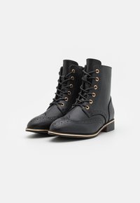 Anna Field Wide Fit Botines con cordones - black