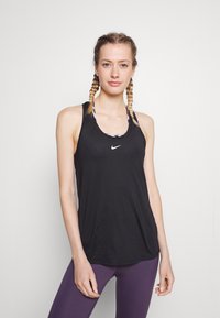 Nike Performance - ONE SLIM TANK - Top - black/white Immagine in miniatura 1