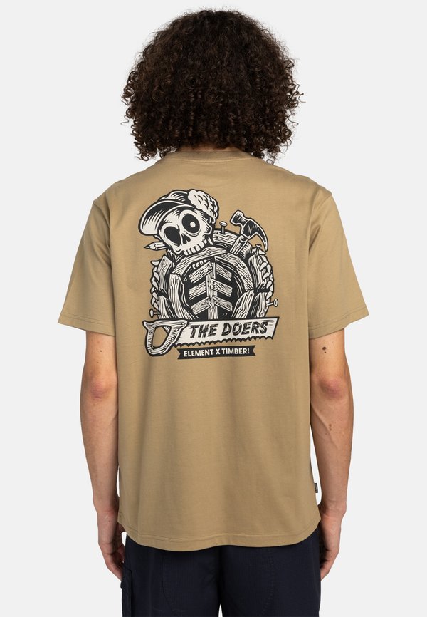 TIMBER ICON SS - Print T-shirt - kha