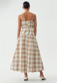 THE FATED FIGARO - Maxi dress - natural gingham