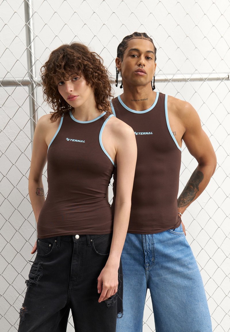 YOURTURN UNISEX - Top - dark brown