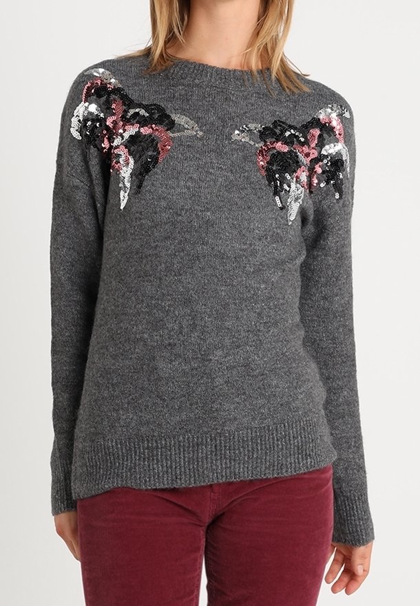 Vero Moda Maglione - mottled grey