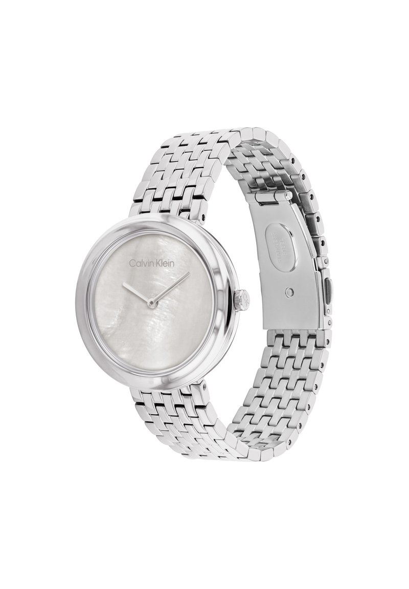 Montre Bracelet Femme CACHE à Quartz - Cadran Argenté - Occasion, Besoin Pile - Excellent état Général