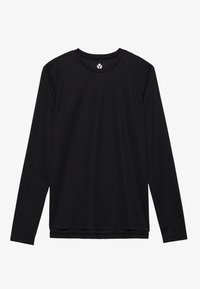 ESSENTIAL LONG SLEEVE TOP WITH REFLECTIVE STRIPE - Long sleeved top - black