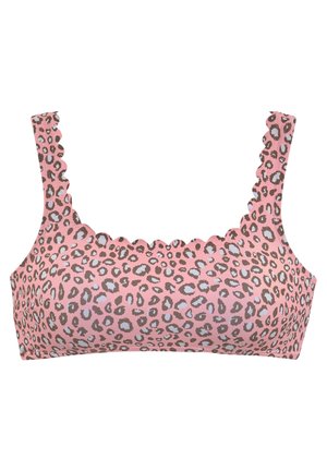 Bikini-Top - lachs bedruckt
