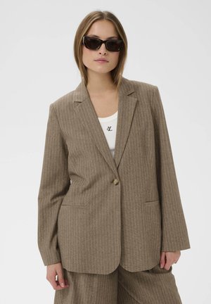 Rövid kabát - cappucino pin stripe