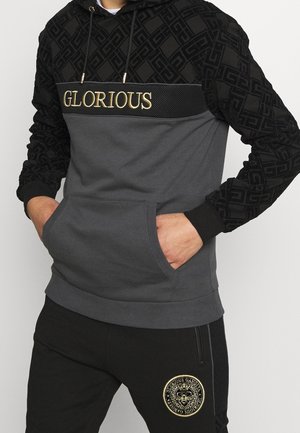 Felpa con cappuccio - black