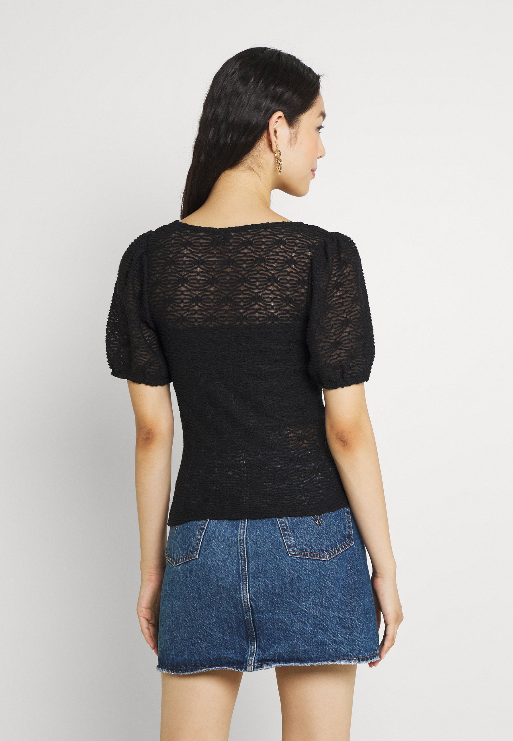 Donna PCFLORI V-NECK - T-shirt con stampa Donna PCFLORI V-NECK - T-shirt con stampa