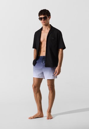KARL LAGERFELD, OMBRE MEDIUM-LENGTH - Shorts da mare - peacoat