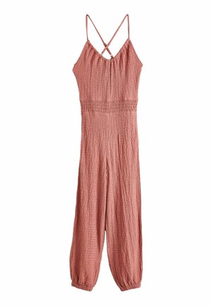 TEXTURED CROSS BACK SLEEVELESS - REGULAR FIT - Jumpsuit - rose pink