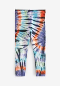 Next ANIMAL PRINT - Tamprės – kelnės - black purple tie dye