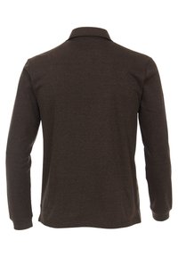 CASAMODA LANGARM GESTREIFT - Poloshirt - braun