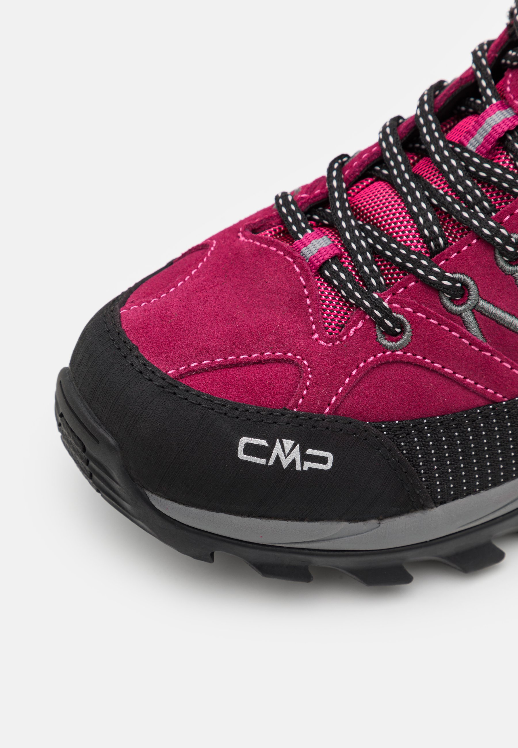 CMP RIGEL LOW TREKKING SHOES WP - Zapatillas de senderismo -  sangria/grey/rosa - Zalando.es