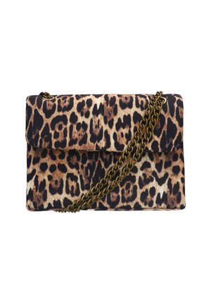 MIT LEOPRINT - Cross body bag - braun