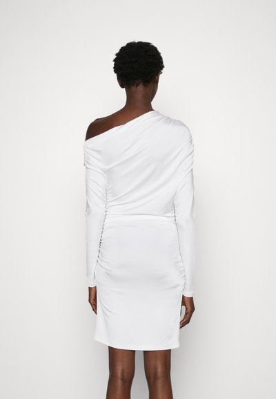 Et Ochs FREYA TWIST MINI DRESS - Φόρεμα από ζέρσεϊ - optic white