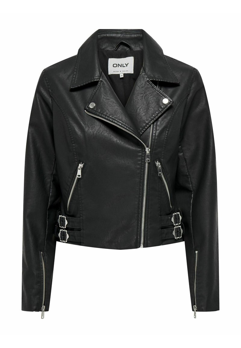ONLY Faux leather jacket black