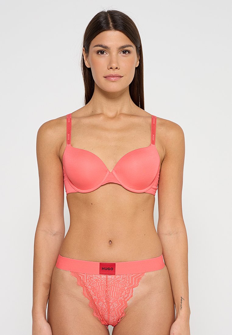 Boss T-shirt BH donkerroze