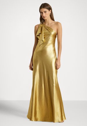 Lauren Ralph Lauren METALLIC CHARMEUSE ONE SHOULDER GOWN - Ένδυση για ειδικές περιστάσεις - gold-coloured