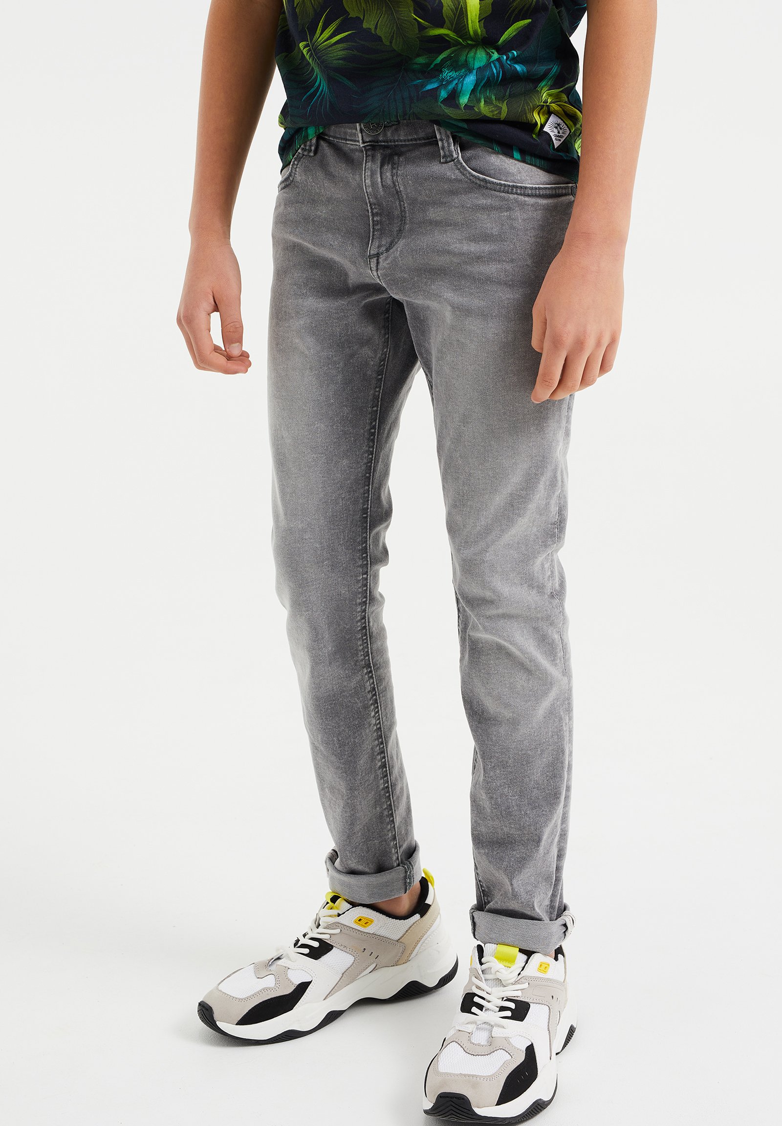 WE Fashion JEANS REGULAR FIT - Jeans Skinny Fit - grey/grau - Zalando.de