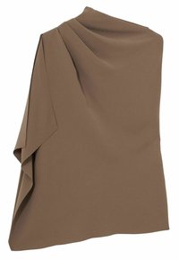 Reiss REGULAR FIT - ONE SHOULDER DRAPED - Felső - mink