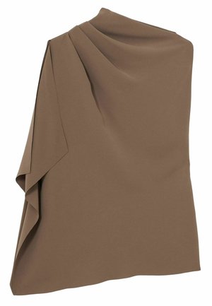 REGULAR FIT - ONE SHOULDER DRAPED - Top - mink