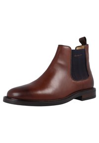 GANT ST AKRON - Classic ankle boots - cognac