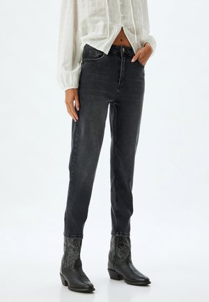 HIGH RISE  - Jeans Tapered Fit - black