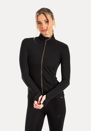 STAND COLLAR GOLD ZIPPER KENNA - Verryttelytakki - schwarz