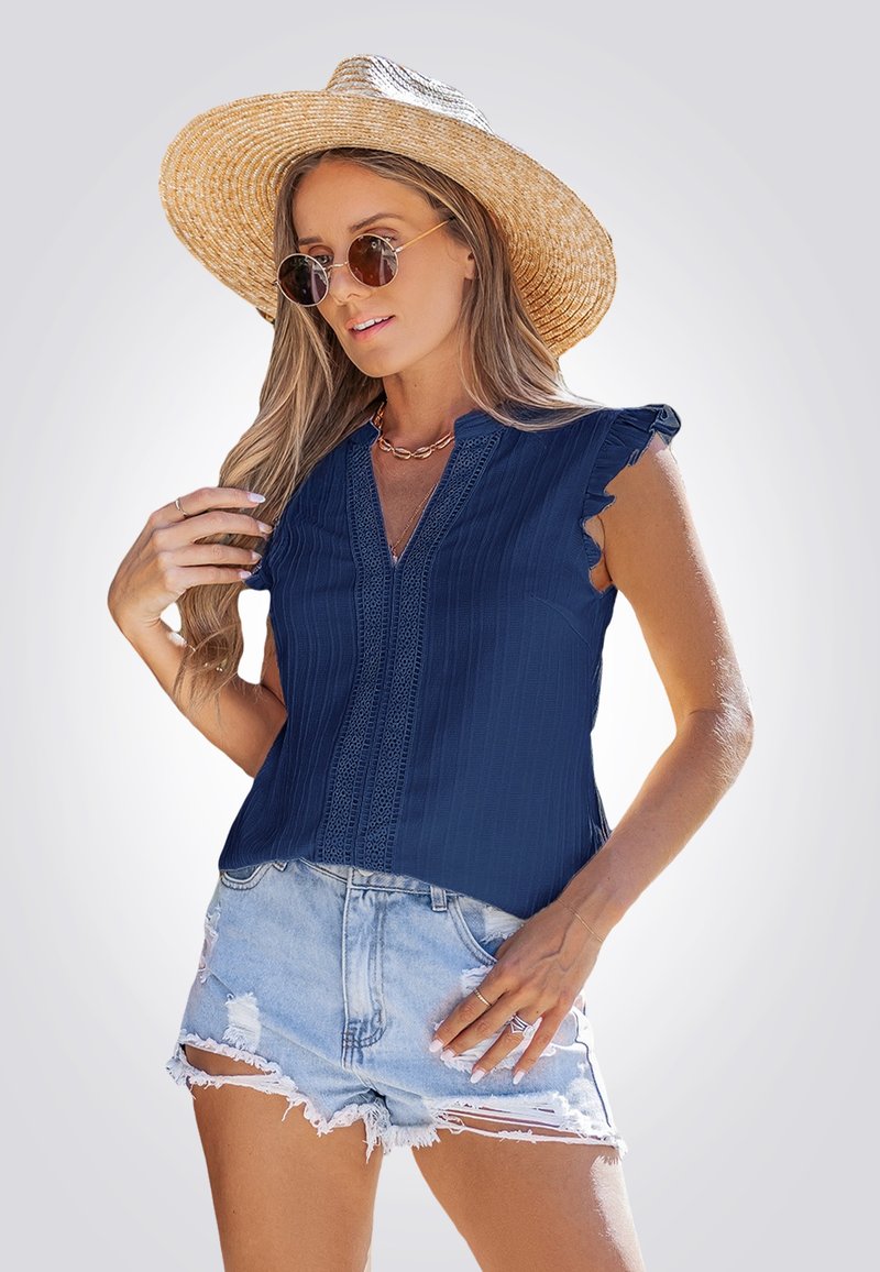 Cupshe Blouse dark blue Zalando