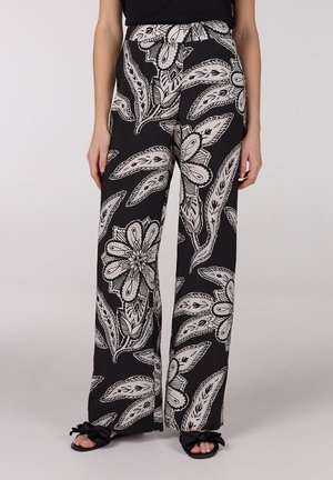 FINALLY - Broek - black off white