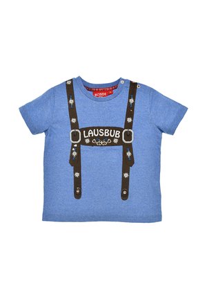 HALBARM LAUSBUB - Print T-shirt - blau